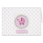 Girly Pearls and Polka dots baby Thank You cards