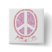 Girly Pink Peace Sign