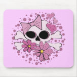 Girly Punk Skull mousepads