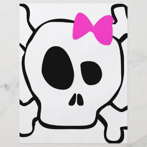 Girly skull flyer
