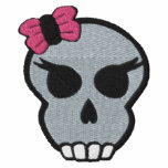 Girly Skull Punk Goth Design Shirt embroidered shirts