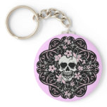 Girly Vintage Skull keychains