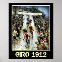 Giro 1912 Vintage Cycling Sports fans Bicycle Poster