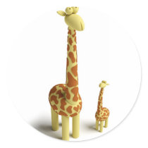 Girrafe And baby Giraffe
