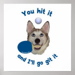 Git It Ping Pong Dog posters