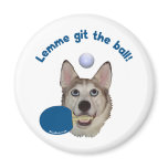 Git the Ball Ping Pong Dog magnets