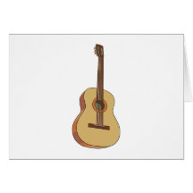 Gitarre guitar grußkarte
