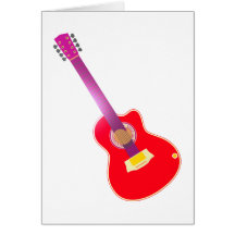 Gitarre guitar grußkarte