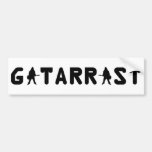 gitarrist text icon bumper sticker