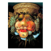 Giuseppe Arcimboldo - Fruit Basket Postcard
