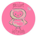 give a hoot , don't pollute stickers