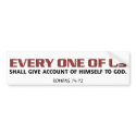 Give Account (white) bumper stickers