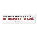 Give Account (white, version 2) bumper stickers