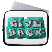 Give Back Computer Sleeve