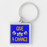 Give Bees A Chance Key Chains