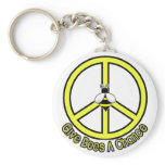give bees a chance key chain