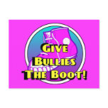 Give Bullies The Boot Product postcards