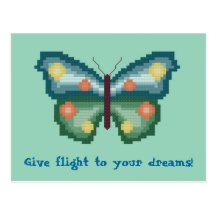Give flight to your dreams! Butterfly Postcard