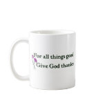 Give god thanks Christian sayings mugs