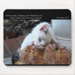 Give Him Food to Eat (Cat) Mousepad