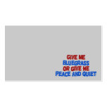 Give Me Bluegrass, or... business cards