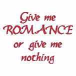Give me ROMANCE -embroidered golf shirt embroidered shirts