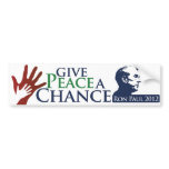 Give Peace a Chance bumper stickers