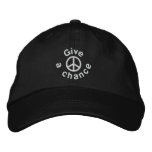 Give Peace A Chance embroidered hats