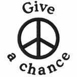 Give Peace A Chance embroidered shirts