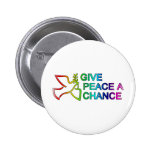 Give Peace a Chance (Rainbow) Pinback Button