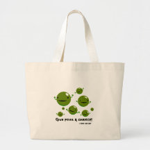 Give Peas a Chance Canvas Bags