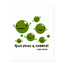 Give Peas a Chance Postcard