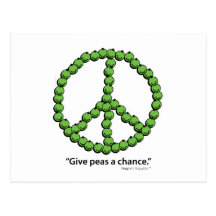 Give Peas A Chance Postcard