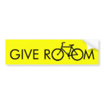 Give room to bikes bumper stickers