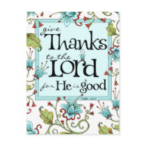 Give Thanks - Postcard