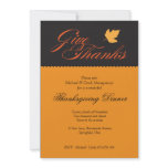 Give Thanks Thanksgiving Dinner Invitation
