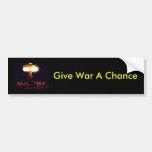 Give War A Chance Bumper Stickers