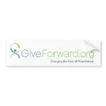 GiveForward Changing the Face of Philanthropy bumper stickers