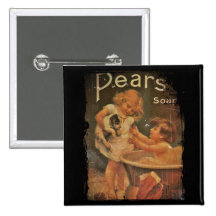 Giving Puppy a Bath from Pears Soap Buttons