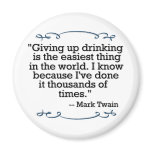 Giving up drinking magnets