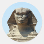 giza great sphinx round sticker