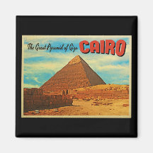 Giza Pyramid Cairo Egypt Magnets