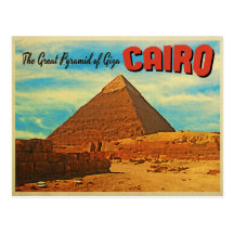 Giza Pyramid Cairo Egypt Post Card