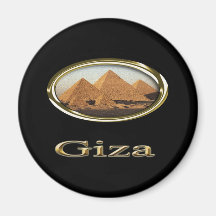 Giza Pyramids Designs Fridge Magnet