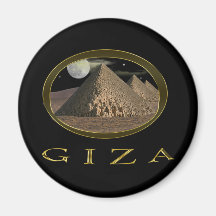 Giza Pyramids Items Fridge Magnet
