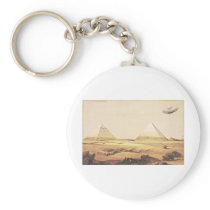 Giza Spaceship Key Chains
