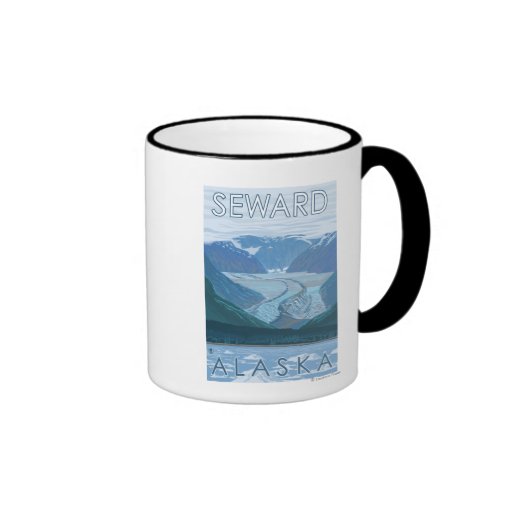 Glacier Scene - Seward, Alaska Mugs
