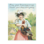Glad Thanksgiving Postcard
