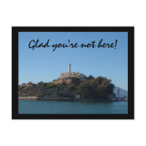 Glad you're not here! postcards