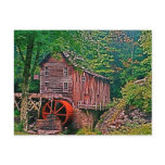 Glade Creek Grist Mill Post Card postcards